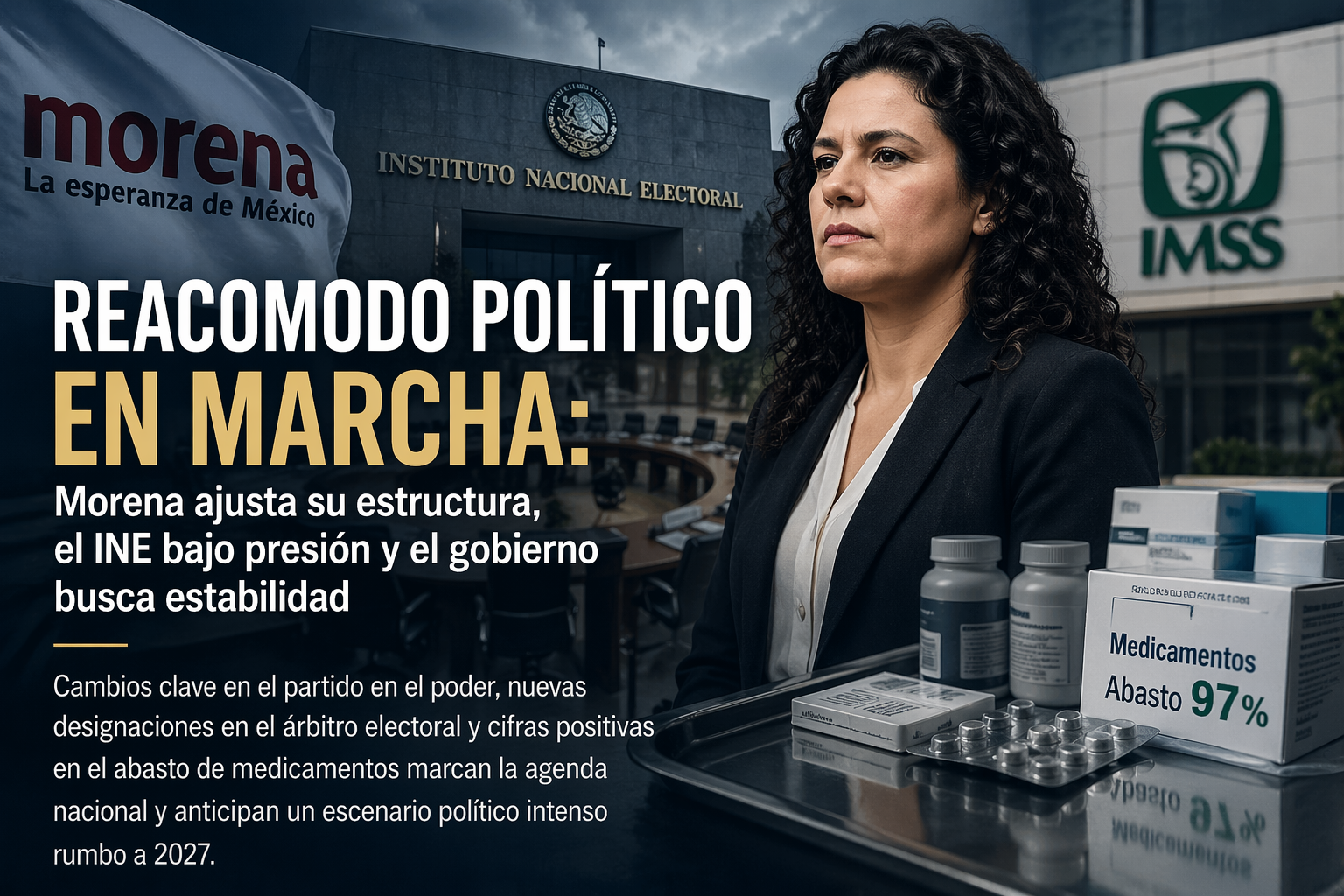 Reacomodo político en marcha: Morena ajusta su estructura, el INE bajo presión y el gobierno busca estabilidad
